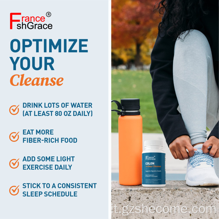 Colon pulizia digestione intestino tratto prebiotici capsule